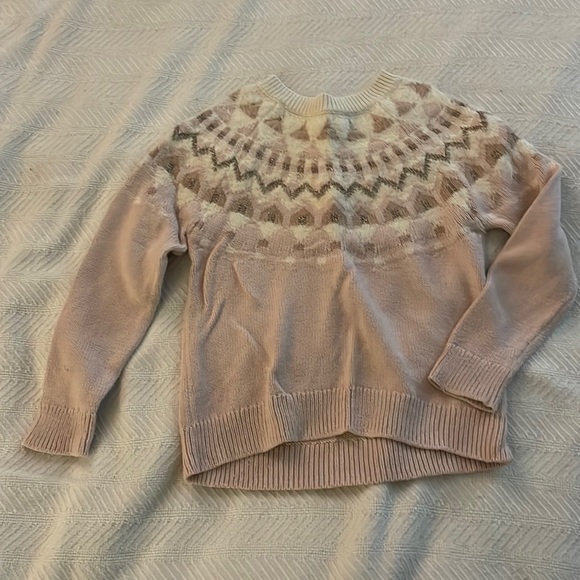 Gap girls fair isle pink sweater - Picture 1 of 5